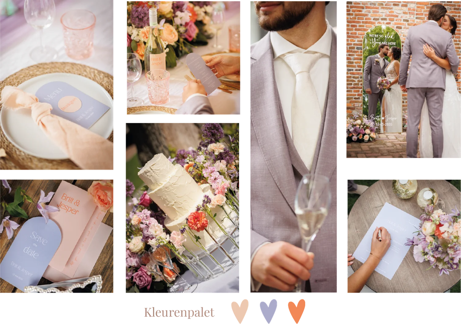 bruiloft in zomerse kleuren